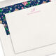 Elegant Script Initial Letterpress Flat Note Cards Image 4 of 5